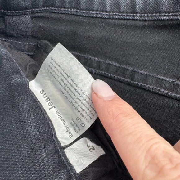 Reformation Emma High Rise Wide Leg Crop Jeans Size 27 - Picture 6 of 12